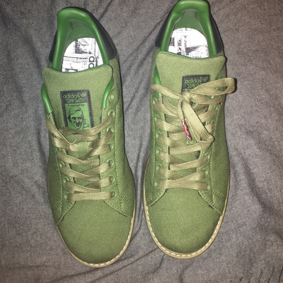 adidas gazelle silver green womens Vintage 00s Adidas Stan Smith Wedge Trainers main image 1